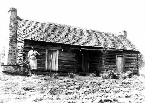 seeselfblack:The Slave Quarters of a Plantation…Down in...