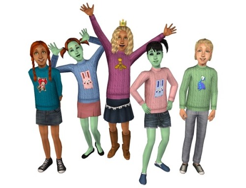 whattheskell:Applique’d Sweaters for KidsGoing through my old...