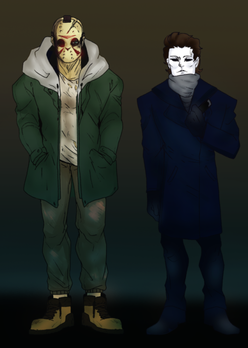 dustysitdowns:modern jason and michael look.and freddy ugly...