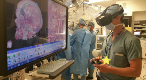 themetaldude:
“ sixpenceee:
“ Neurosurgeon resident explores inside a patient’s brain in virtual reality at the beginning of the actual procedure. Check out my Facebook | Instagram | Scary Story Website
”
He’s using a Playstation controller to do it,...