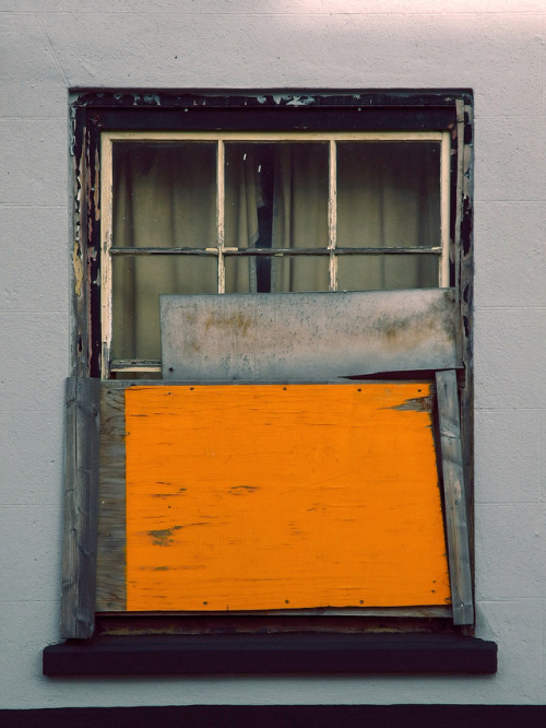 scavengedluxury:The door and the window. Loughborough, February...