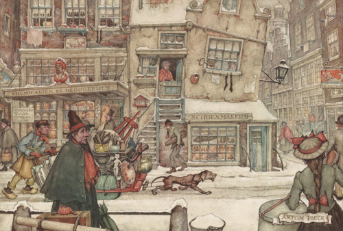 geritsel:Anton Pieck - cosy Dutch winterscapes