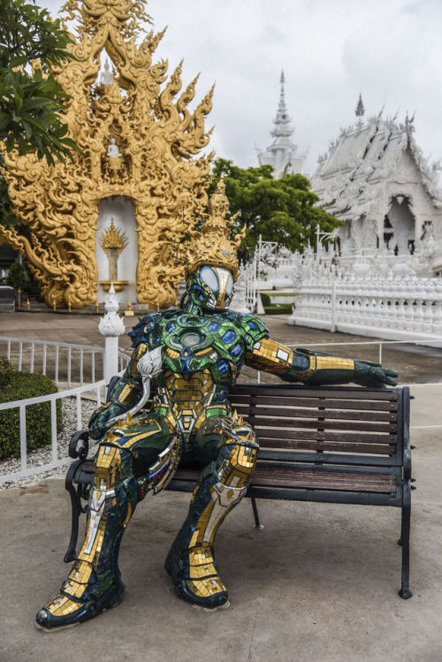 sixpenceee:White Temple In Thailand Is Both Heaven And...