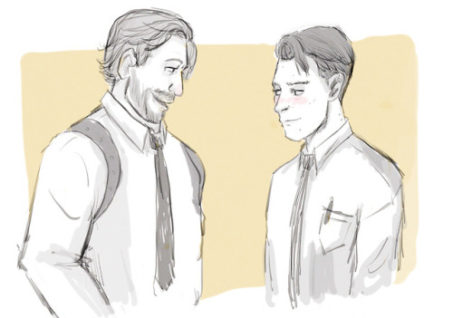 commanderada:Forensic AU where Connor is the new awkward...