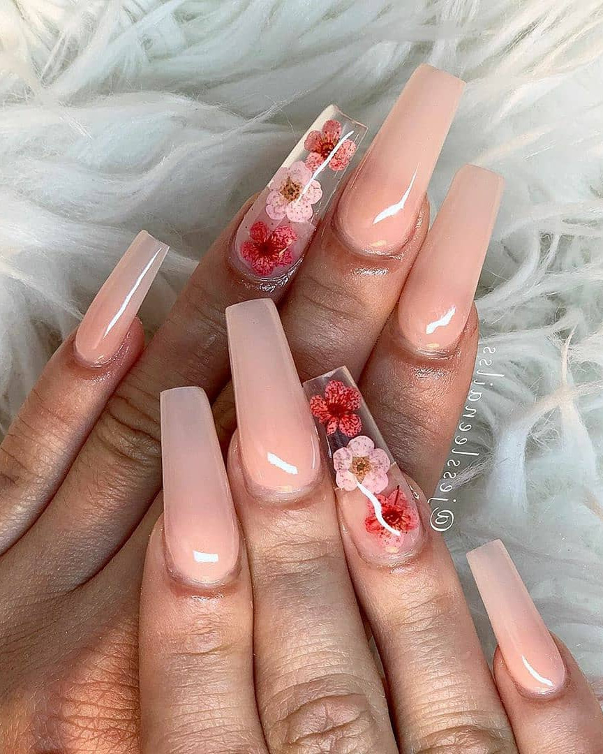 color street nails, 3d nails, apparel, life, gift Floral coffin nailsnailfeedz  By jessleenailss 