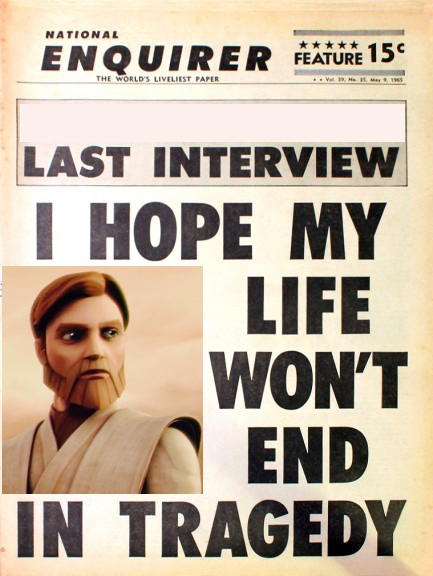 legobiwan:You guys, I have no excuse for this…Old tabloid...