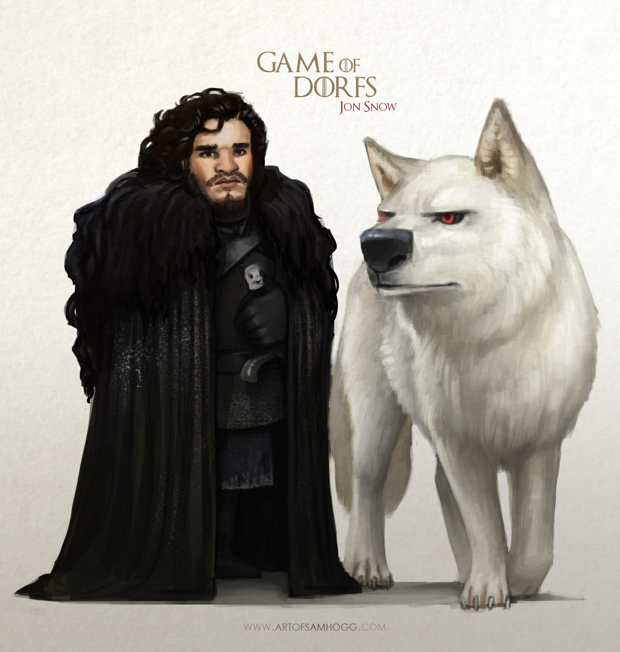 Game of Dorfs: Awesome Digital Painting of GOT  Game 