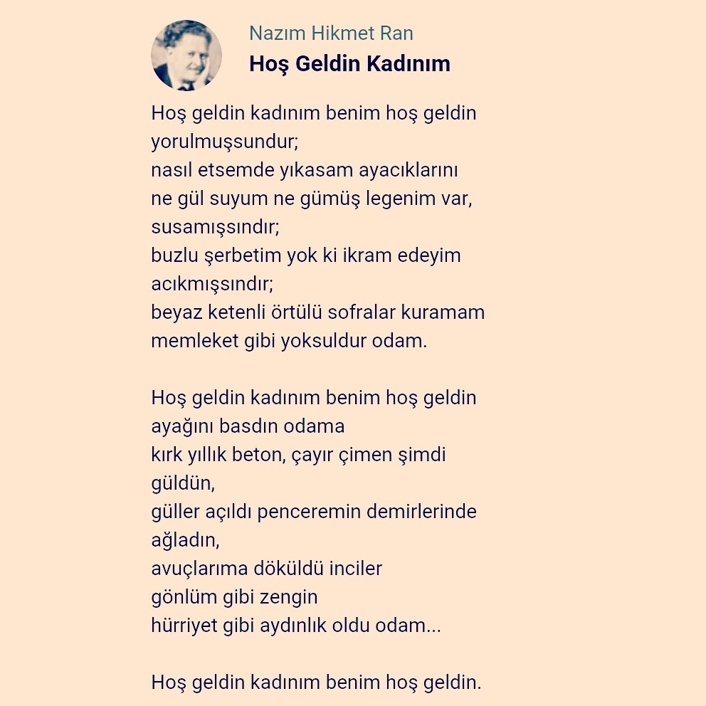 Kadınım şiiri Kadınım şiiri
