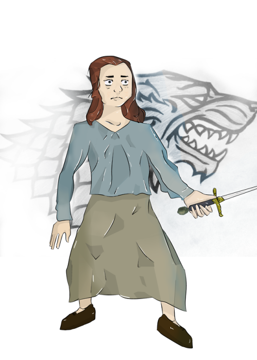 Arya Stark digital piece I made! Arya Stark is my favourite GoT...