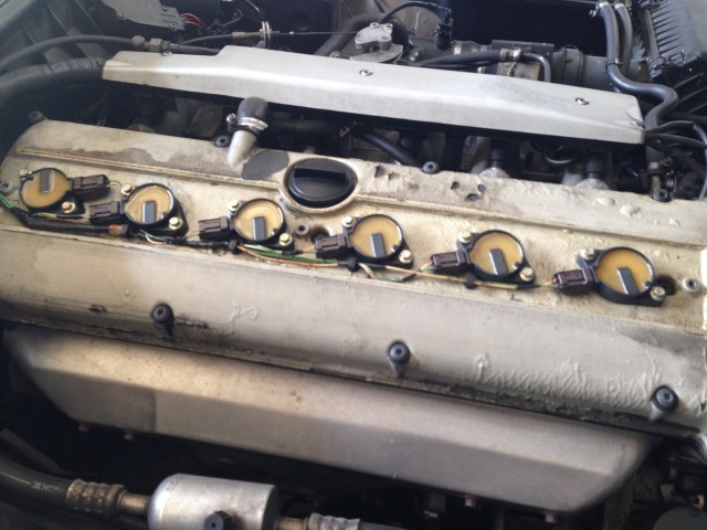 My Jaguar XJ6 — First job on my new Jag: change spark plugs from...