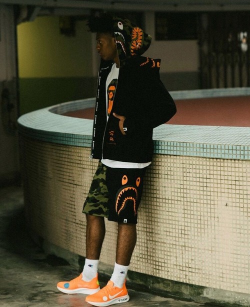 bape undefeated camo sharkhoodie streetfashion streetwear