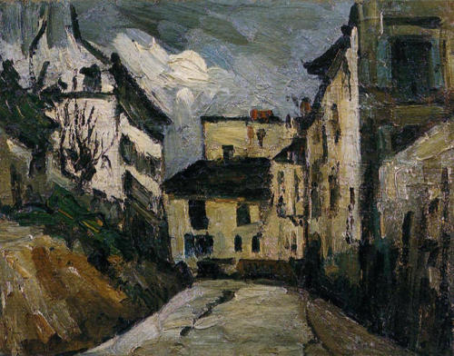 artist-cezanne:Rue des Saules. Montmartre, Paul CezanneMedium:...