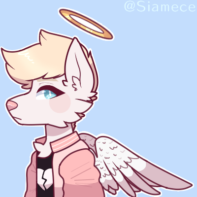 furry furryfandom furryart canine dog anthro my art digital art medibang drawing pink