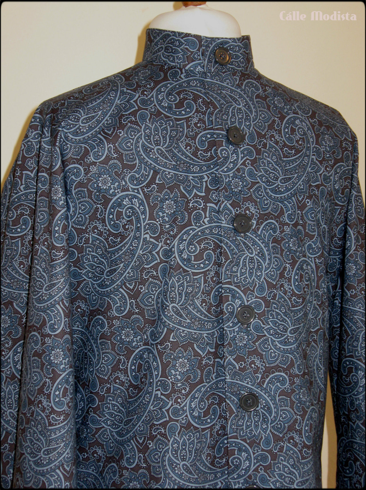 Mens 60s Nehru Shirt by Calle Modista