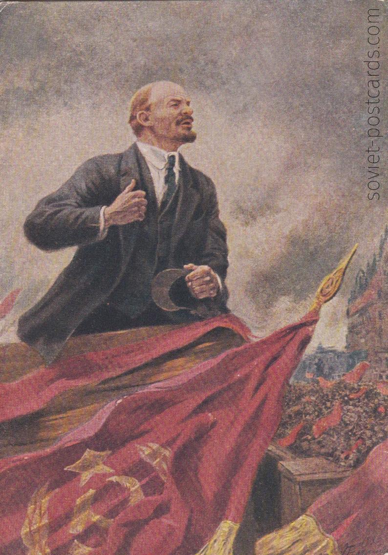 Vladimir Lenin On The Tribune by A. Gerasimov (1958)