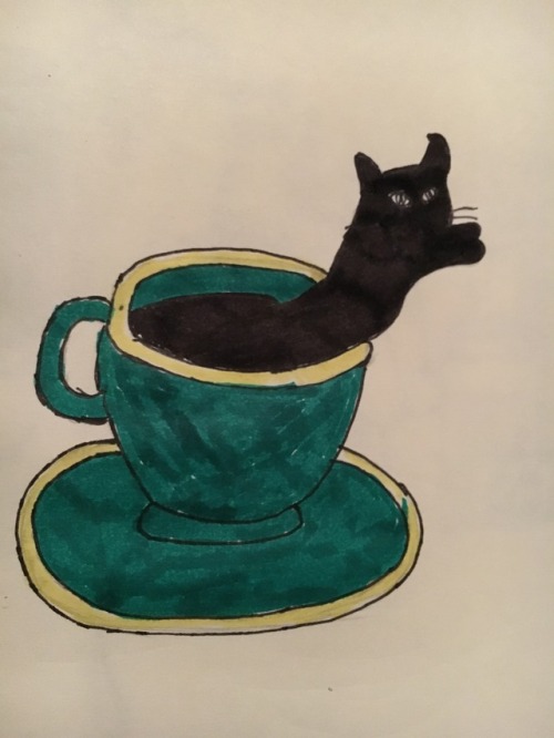 Day 6: black cat + black coffee