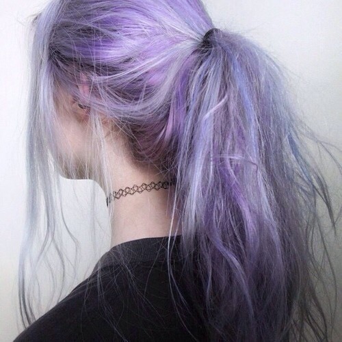 Purple Dyed Hair Tumblr