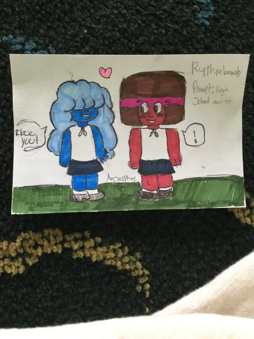 agsapphire:me and my friends drawings for the rupphire bomb...