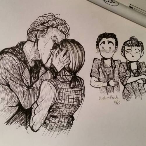 randomthunk:I’m on a roll drawing kisses because of this episode...