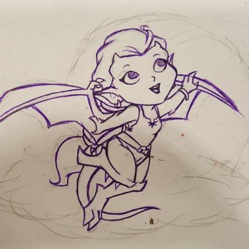 #Disney #Gargoyles #chibi #Angela #doodle