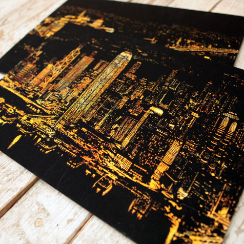 culturenlifestyle:New DIY Cityscape Scratch Art by Lago...