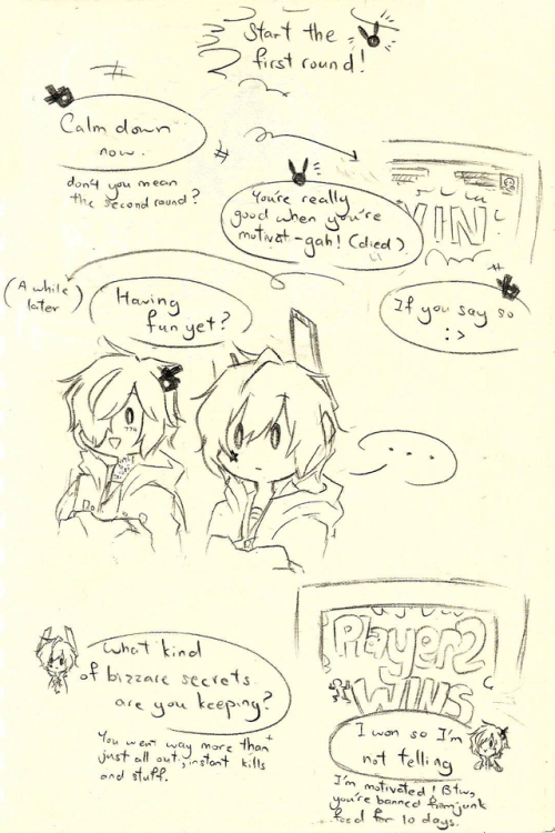 lennylydreas:Just a short doodle comic about mikado and nanashi...