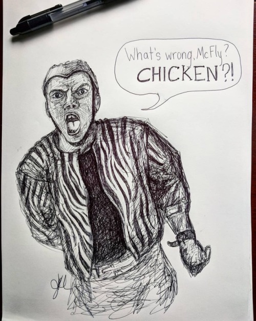 “NOBODY calls me a chicken!” • #inktober day 5:...