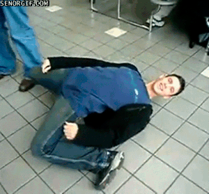 person falling backwards gif