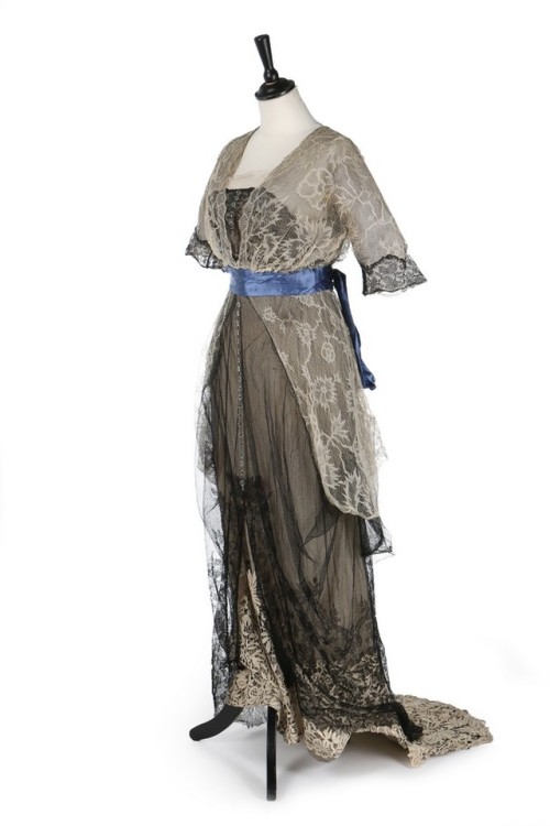 fripperiesandfobs:Margaine Lacroix evening dress ca. 1913From...