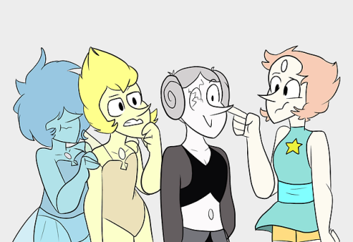 pearls blue pearl Yellow Pearl white pearl my art porl steven universe is white part of the polypearls ship now? cuz i need that