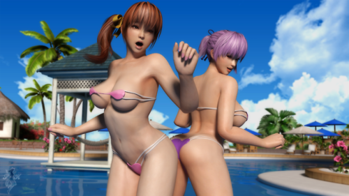 snow-kitsunes-den:Dead or Alive: Butt BattleKasumi and Ayane...