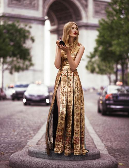 runwayandbeauty:Irina Nikolaeva in Valentino Haute Couture for...