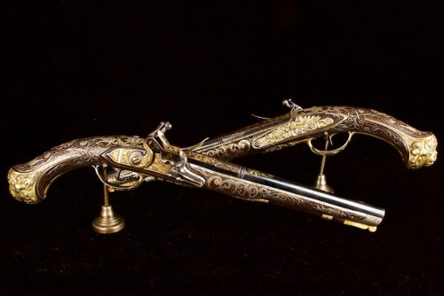 peashooter85:A pair of gold and silver decorated Turkish...