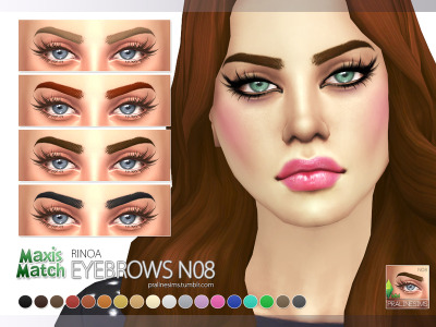 eyebrows the sims 4 maxis match