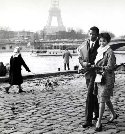 Diahann Carroll & Sidney Poitier, Paris Blues, 1961