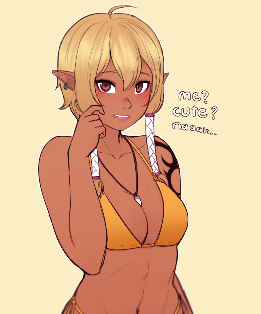 Tanned Elf-chan 