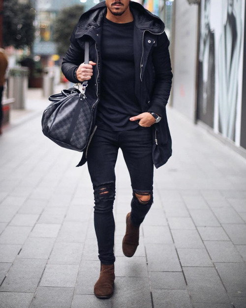 fashionvanity:Coat: ArcminuteJeans: River IslandShoes:...