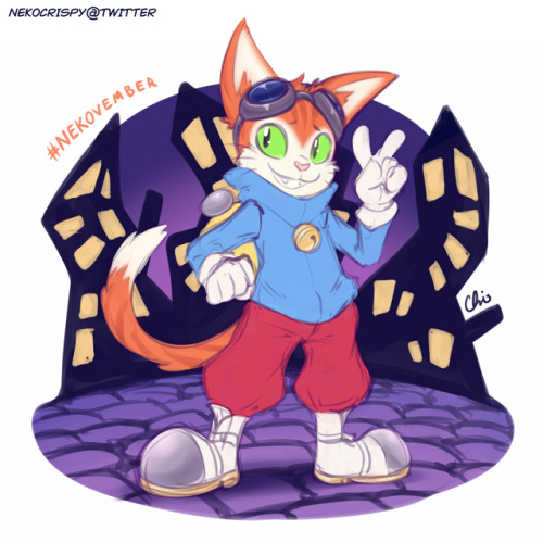 nekocrispy:NEKOVEMBER Day 14: BlinxTwitter post______Support...