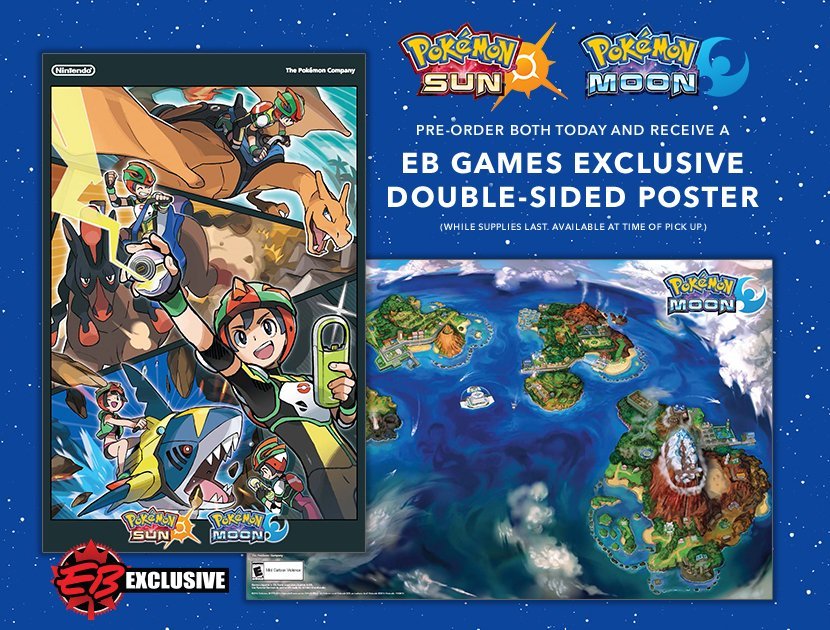 Pokémon Global News Eb Games In Canada Pokémon Sun Moon