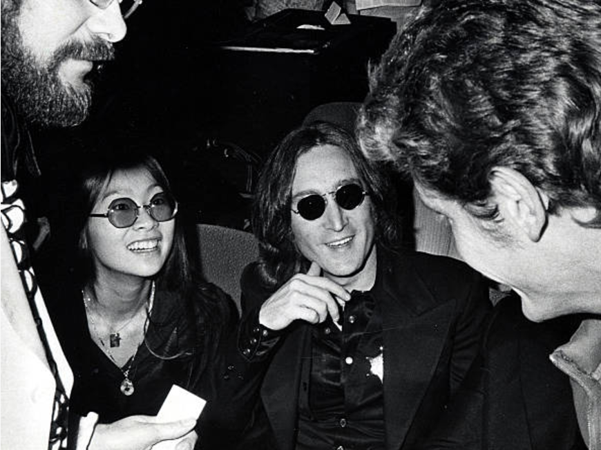 John Lennon and his girlfriend May Pang at the... - Eclectic Vibes