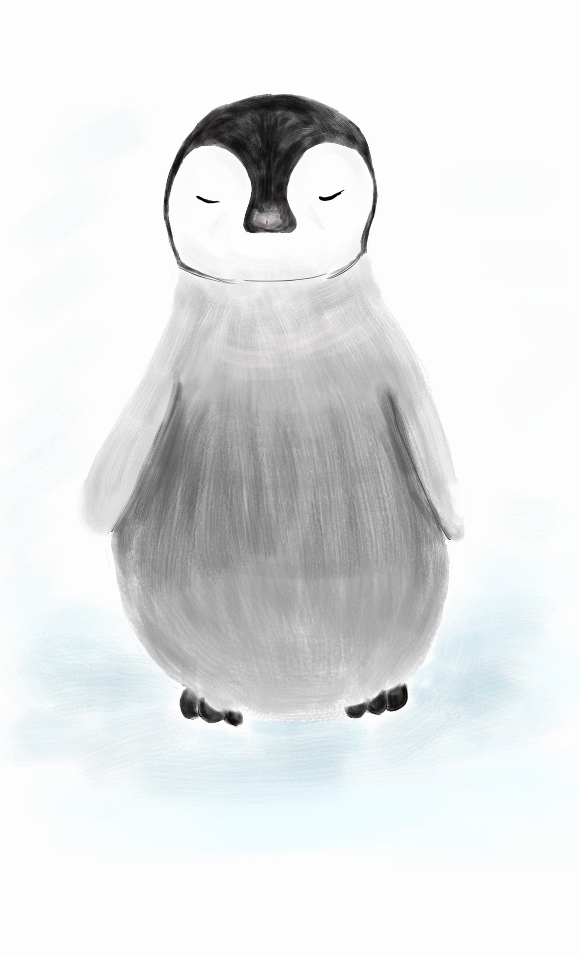 There is no Spoon — 45 min Penguin drawing challenge…lol. Used the...