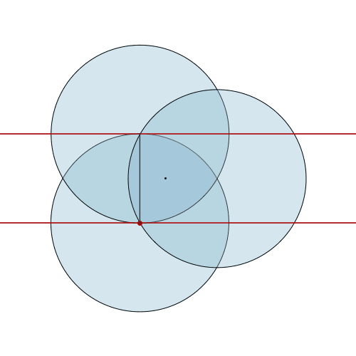 A Reuleaux triangle is built from three circles. As it rolls,...