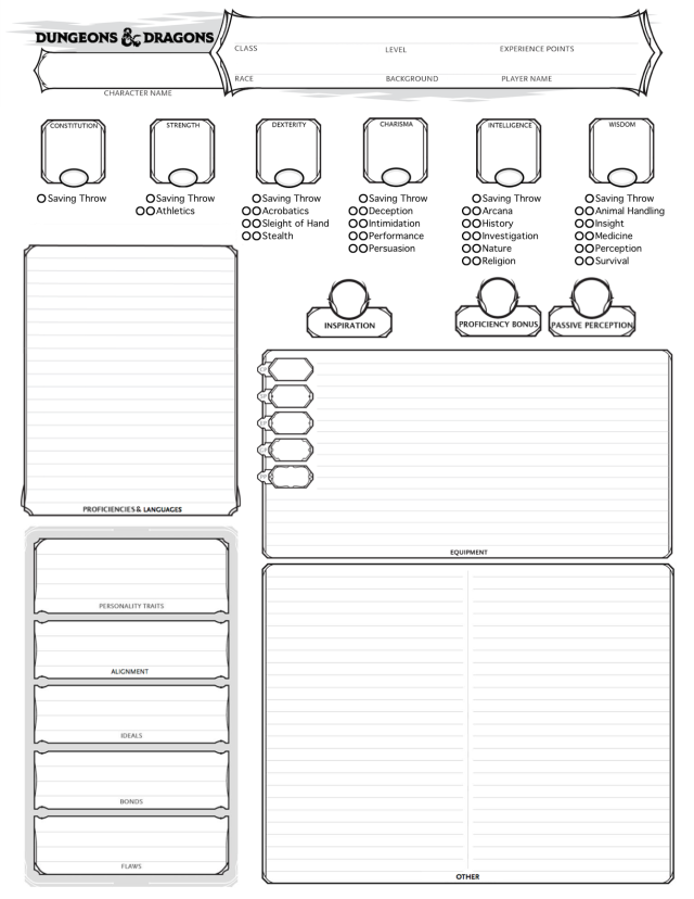 mercers dnd blog custom character sheet