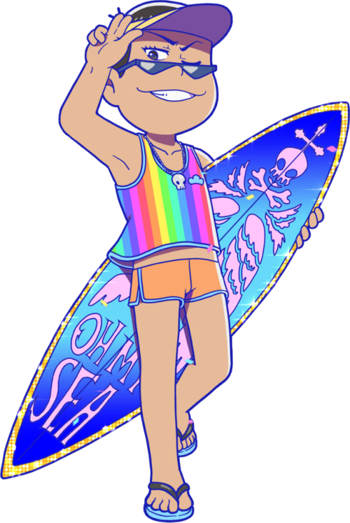 gyozamatsu:A sparkly Karamatsu. A rainbow Karamatsu. A speedo...