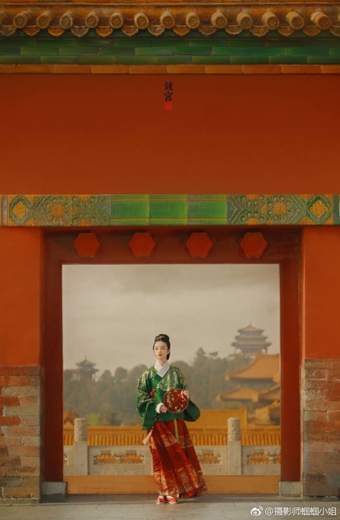 dressesofchina:A Ming-dynasty aoqun in The Forbidden Palace