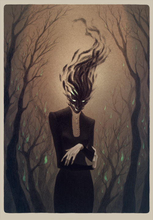 supersonicart:Lenka Simeckova, Dark Illustrations.Dark and...