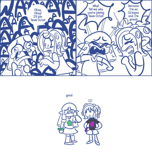 puffyartist:Really messy mini comics I made of the SquidKid...