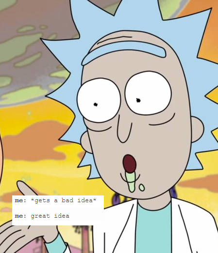 apocalysp:absolute trash shit rick and morty + text posts