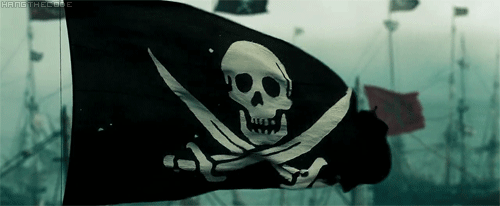 Image result for ship pirates shooting gif