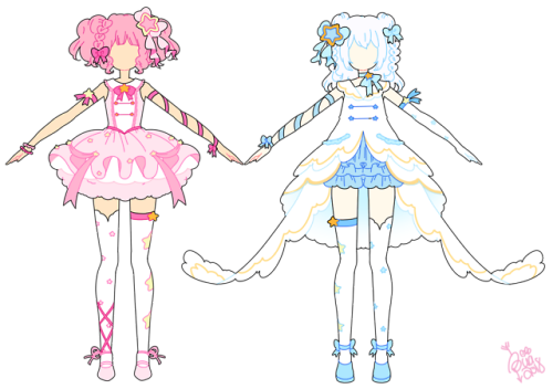 hacuubii:magical girl dress designs for ViPOP @ deviantart  ♥...